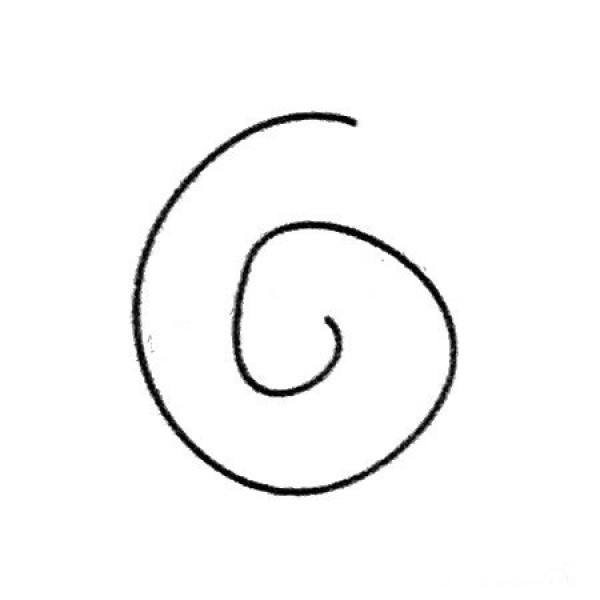 Complete picture collection of snail simple strokes and drawing steps