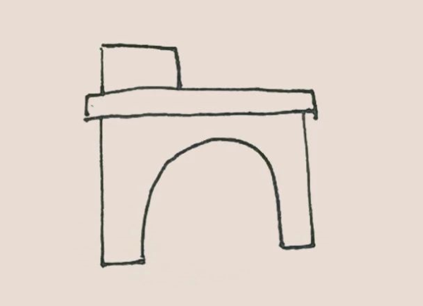 Simple drawing fireplace