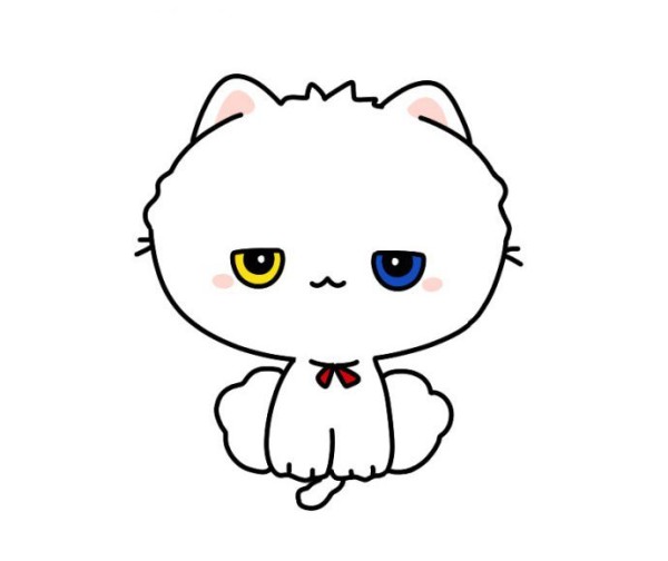 9 super cute simple cat drawing pictures