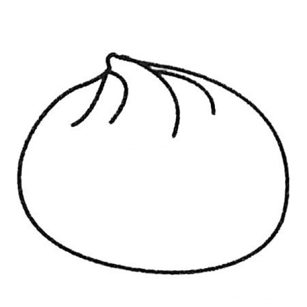 Complete collection of simple drawings of steamed buns and drawing steps