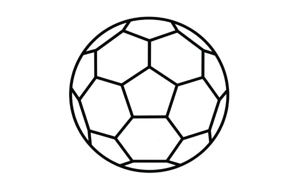 Simple drawing method of football