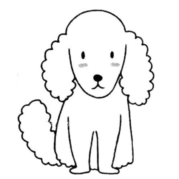 Beautiful puppy simple drawing tutorial