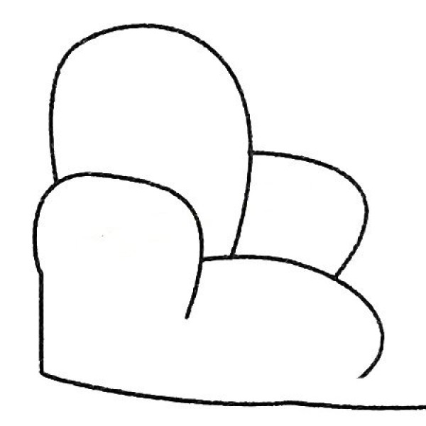 Sofa simple drawing tutorial