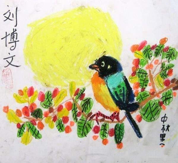 Excellent award-winning childrens paintings of Mid-Autumn Festival