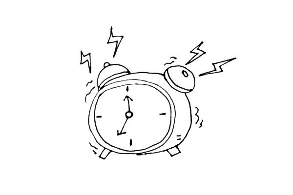 How to draw an alarm clock