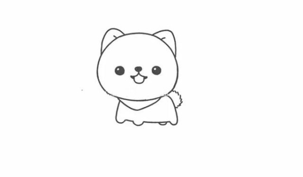 Draw a cute puppy-Pomeranian