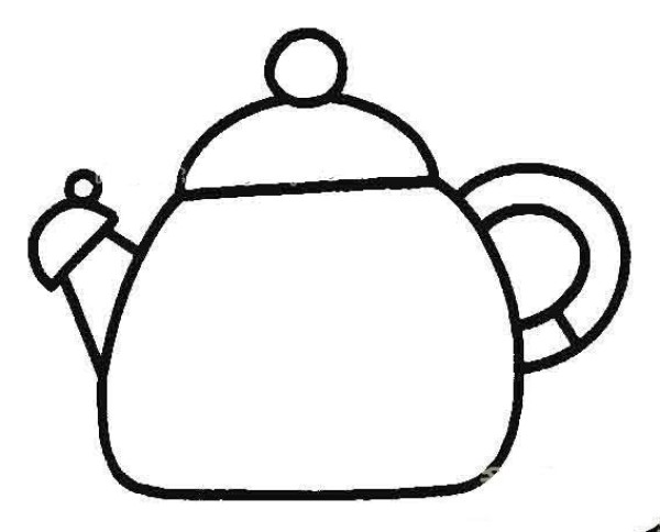 Simple strokes of teapot