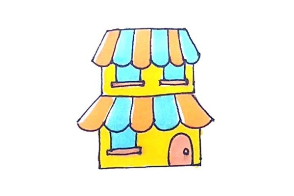 How to draw a small building