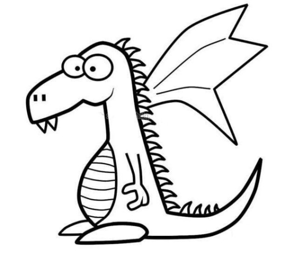 Simple drawing method of dinosaurs for children