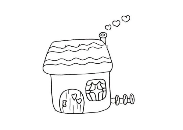 Draw a beautiful little house