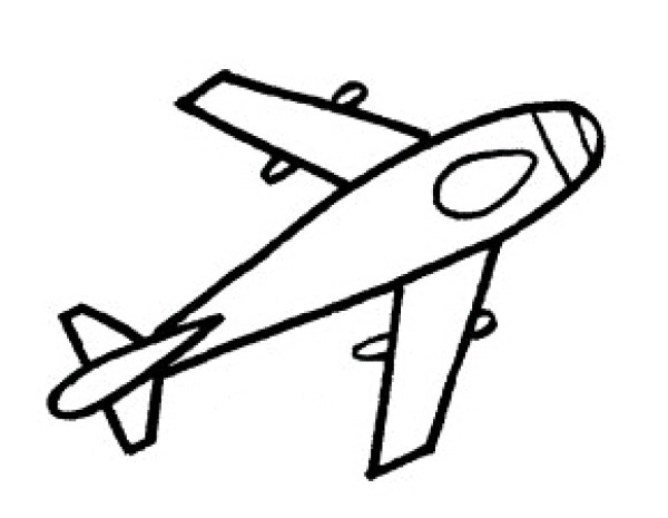 How to draw an airplane with simple strokes