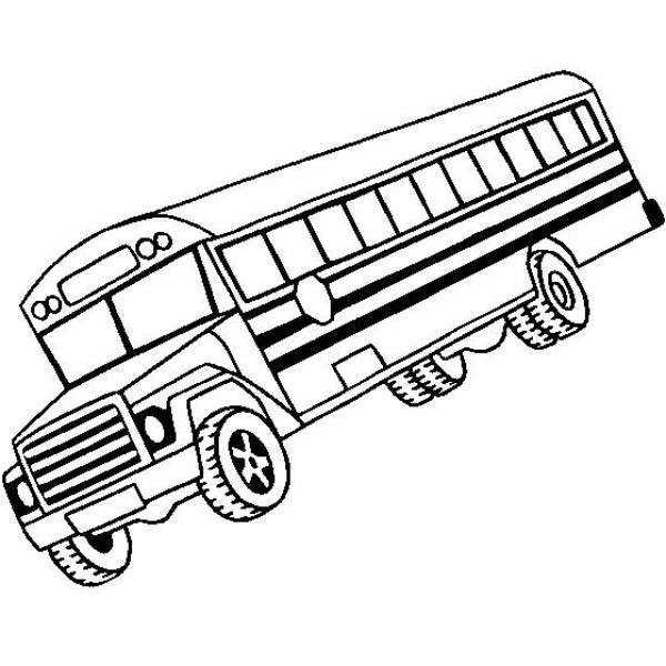 School Bus Pictures School Bus Simple Drawing