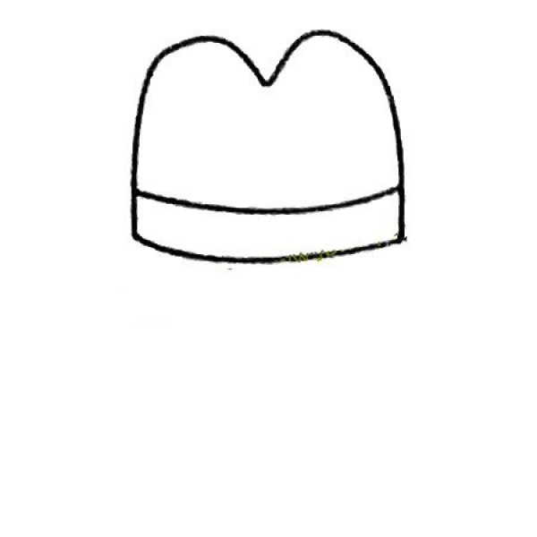 Complete collection of simple hat drawings and drawing steps