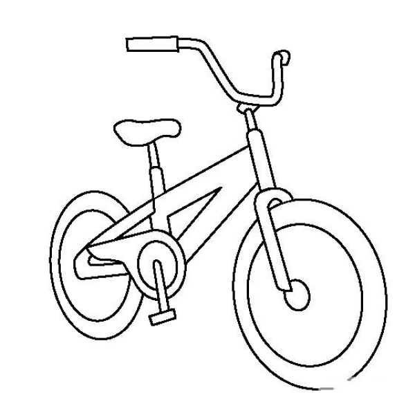 Childrens toys pictures Childrens bicycle simple drawing pictures