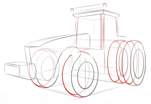 How to draw a tractor