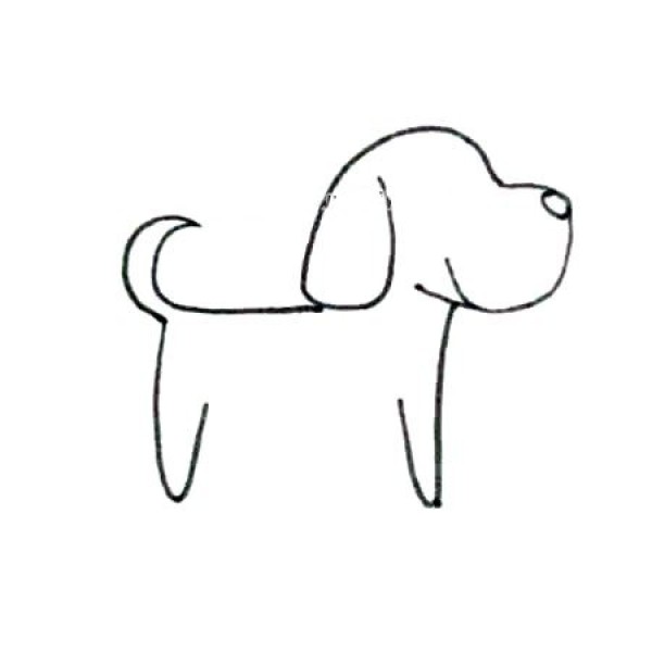 How to draw a Dalmatian dog in simple strokes