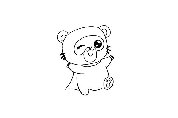 How to draw a little bear