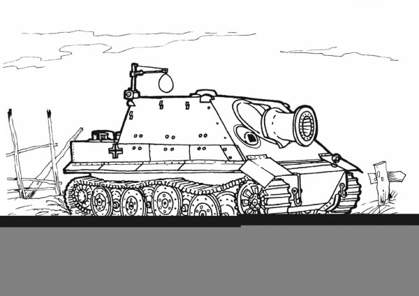 Heavy tank simple strokes