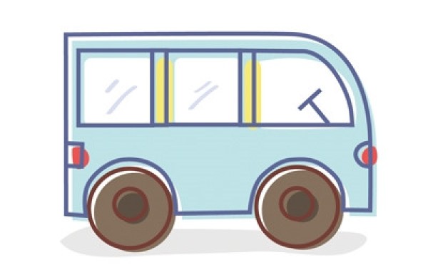 How to draw a simple minivan