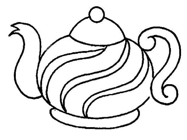 Simple strokes of teapot