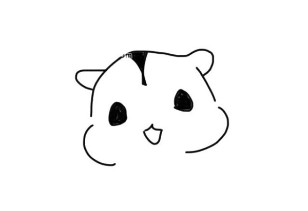 Draw a cute little kitten