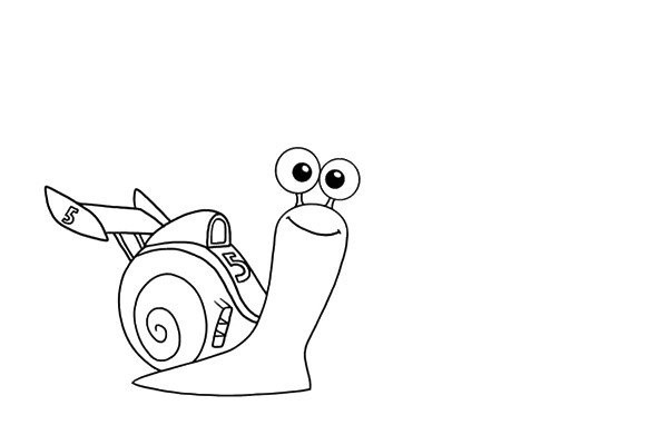 How to draw a very fast snail