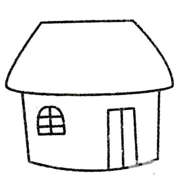 Complete collection of simple house drawings and drawing steps