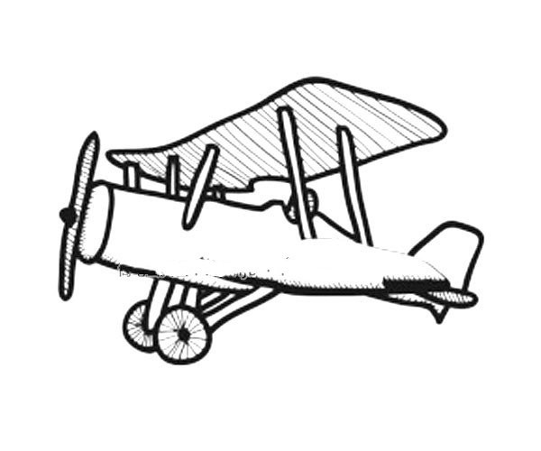 A cute simple drawing picture of a glider