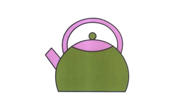 How to draw a kettle with simple strokes