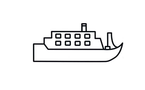 Pictures of simple drawings of passenger ships