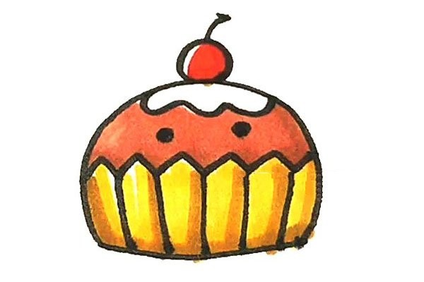 Learn to draw cup cakes