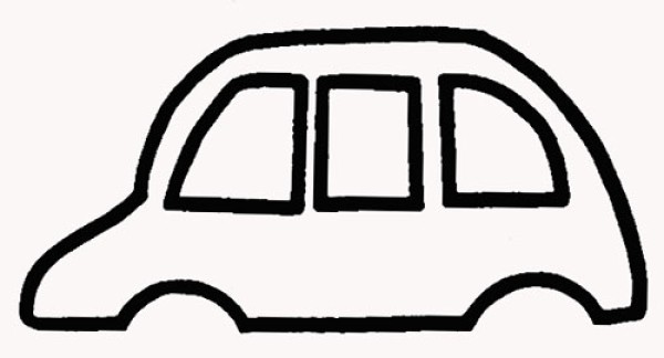 How to draw a car with simple strokes