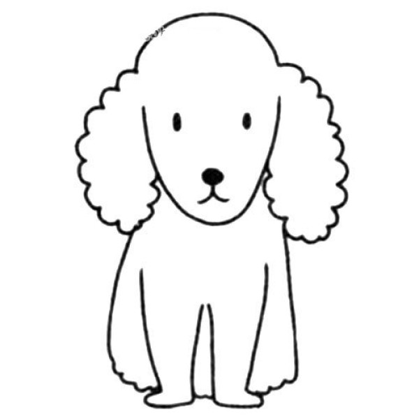 Beautiful puppy simple drawing tutorial