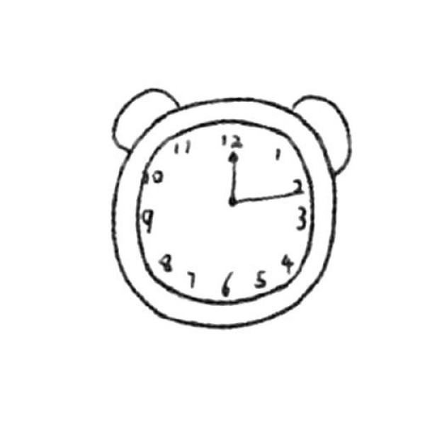 Cute alarm clock simple drawing tutorial