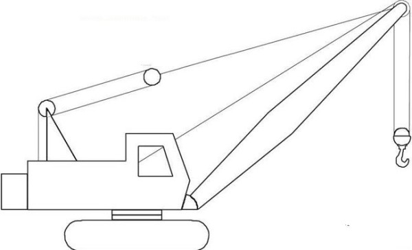 Engineering crane simple drawing