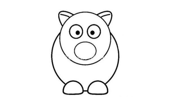 How to draw little red pig