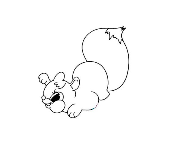 Complete collection of simple animal drawings Cartoon squirrel simple drawings