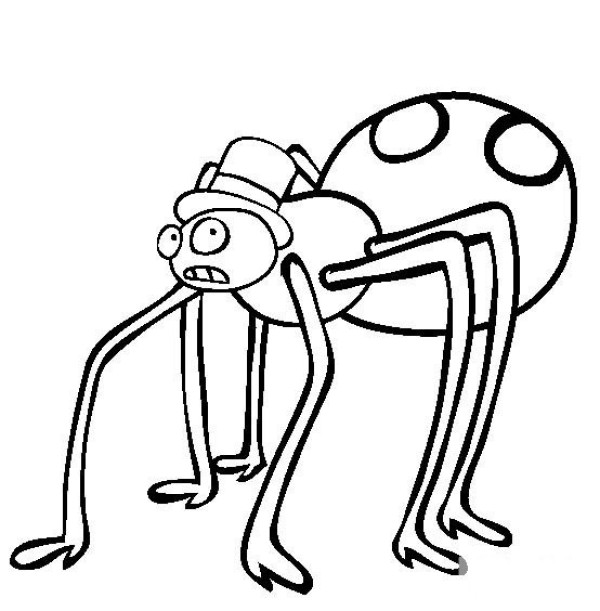 Insect Pictures Cartoon Spider Simple Drawing Pictures