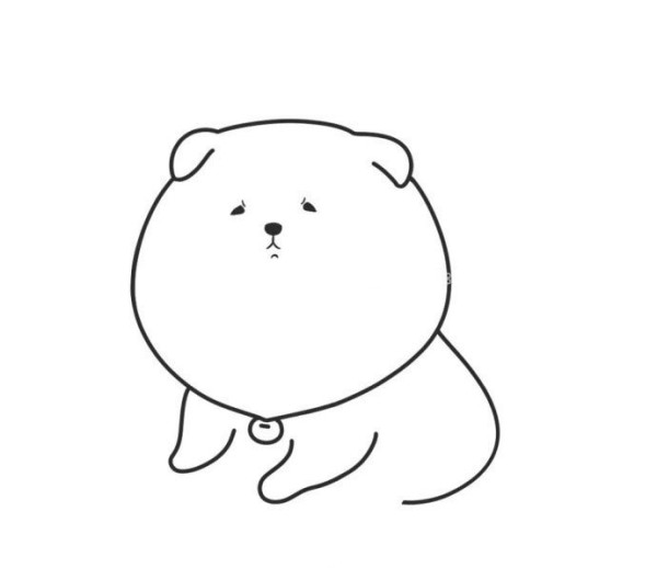 Draw a fat puppy