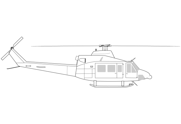 Bell 412 helicopter