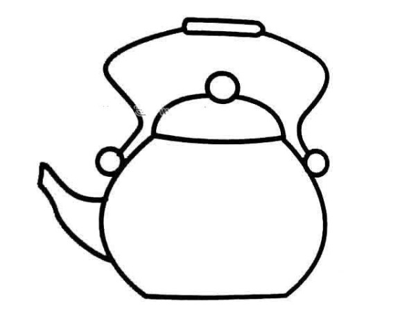 Simple strokes of kettle