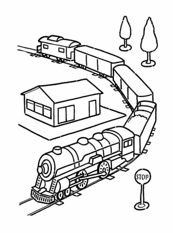 Train pictures Freight train simple drawing