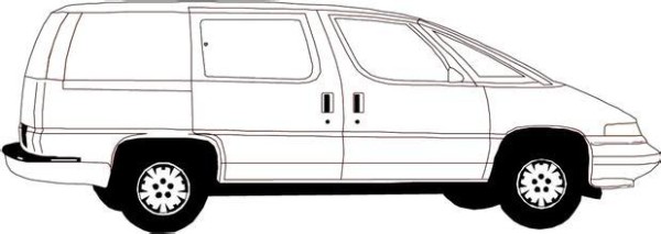 Simple drawing of business car