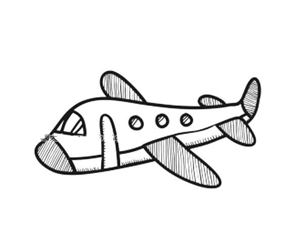 Cute little airplane simple drawing pictures