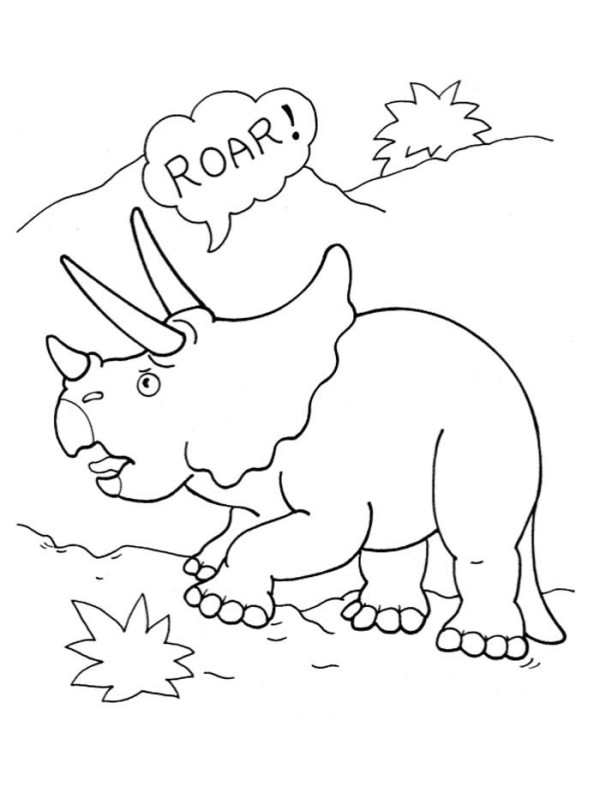 roaring triceratops