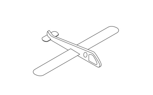 Simple drawing method of airplane