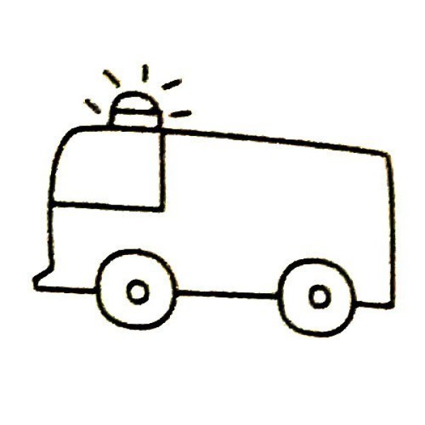 Complete collection of fire truck simple drawings and drawing steps