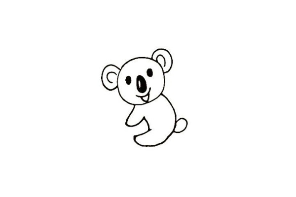 How to draw a koala in simple strokes