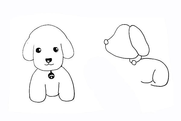 How to draw a cute puppy