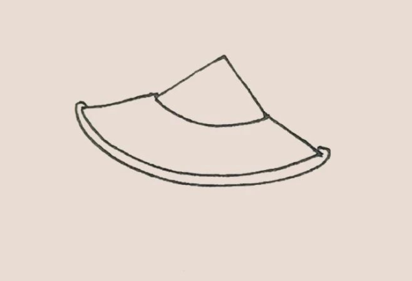 simple drawing bamboo hat